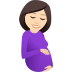 🤰🏻 pregnant woman: light skin tone display on JoyPixels